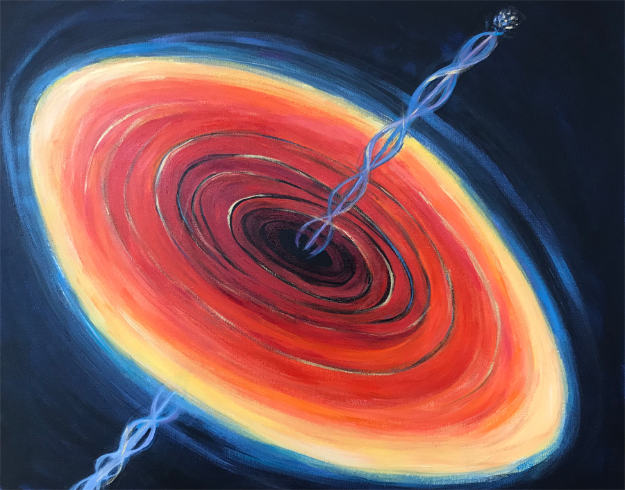 Accretion Disk with Hawking Emissions