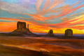 Monument Valley, Mittens Sunset