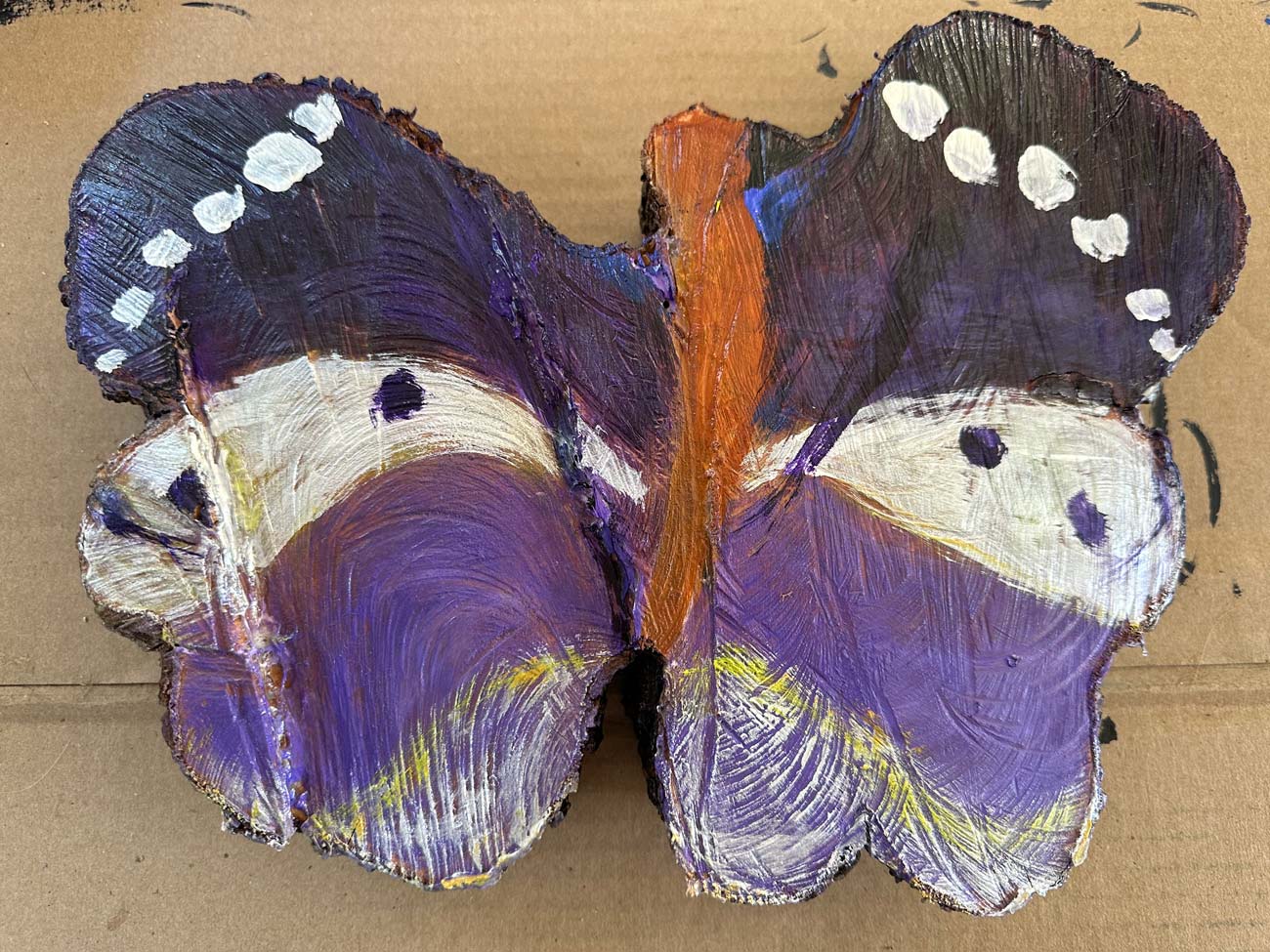#1 Side 2; Silver and Purple Butterfly