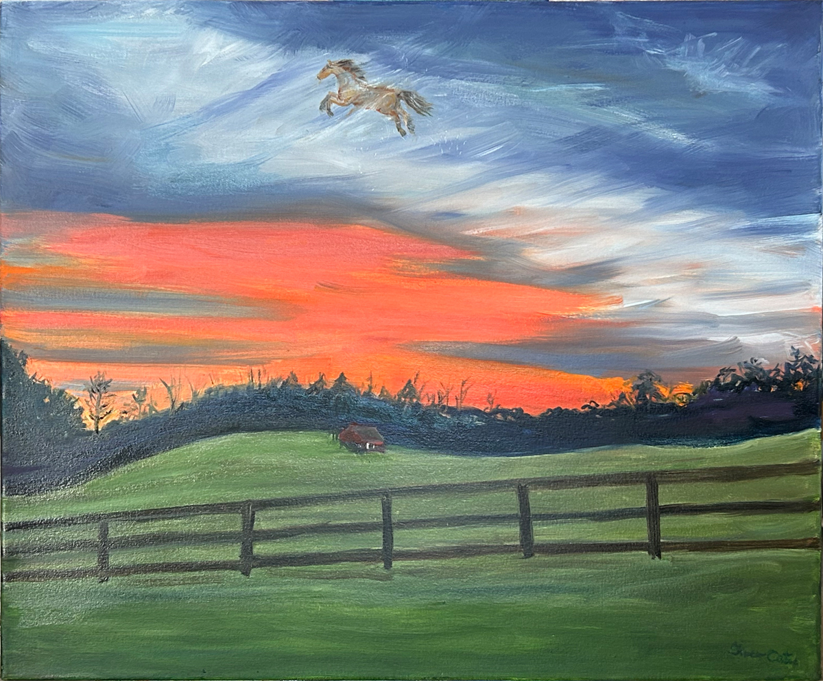 Cherokee Horse Crosses Silver Bridge